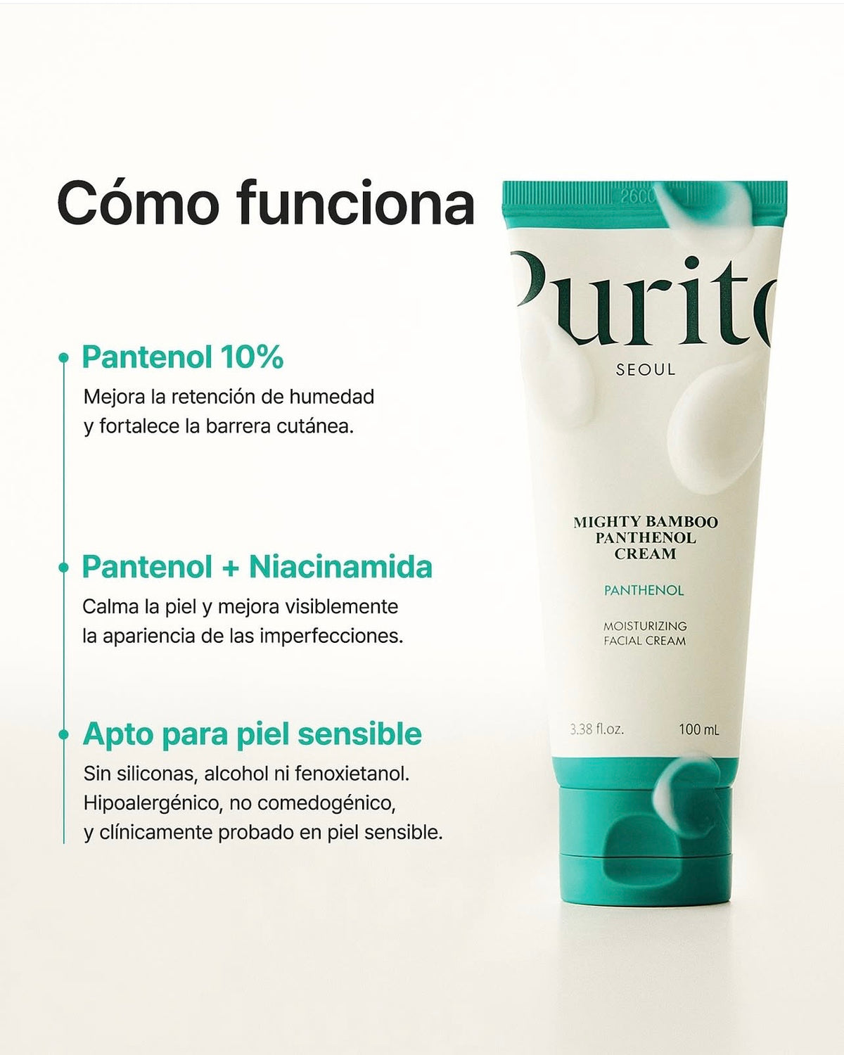 PURITO SEOUL - Pantenol Mighty Bamboo Panthenol Cream