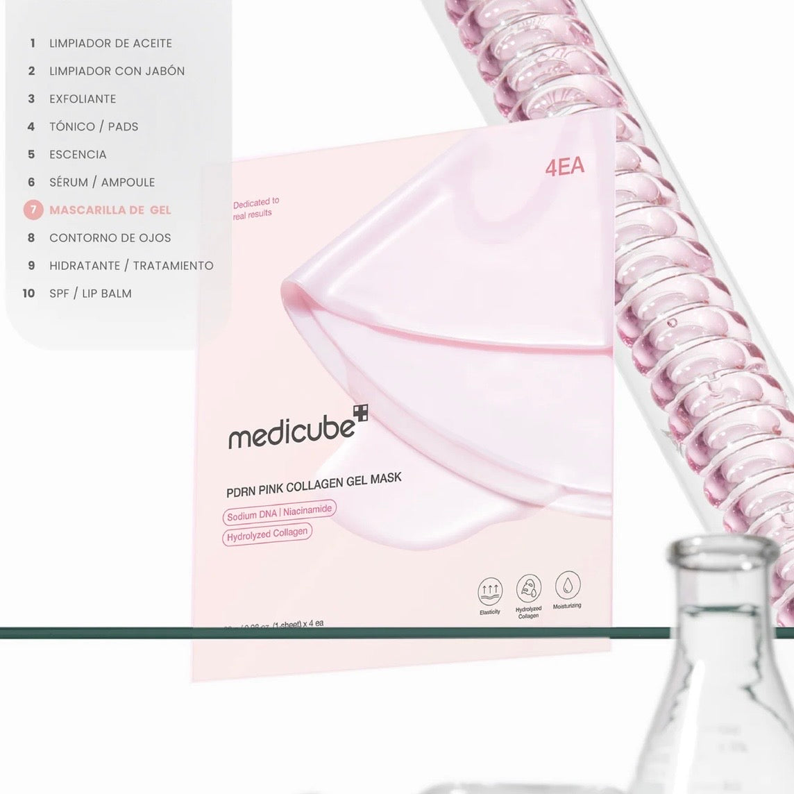 MEDICUBE - Mascarilla Facial PDRN Pink Collagen Gel